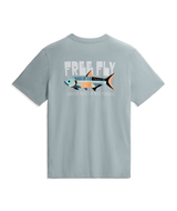 The Free Fly Men's Wild Pursuits Pocket Tee in Ocean Mist