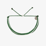 Pura Vida Game Day Original Bracelet Green and White