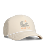 The Free Fly Point Break Foam Trucker Hat in Birch