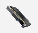 The Ridge Burnt Titanium Wallet Cash Strap