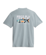 Free Fly Boys' Wild Pursuits Tee Ocean Mist back