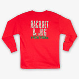 The Racquet and Jog Christmas 2025 Longsleeve Tee in Red The Racquet and Jog Christmas 2025 Longsleeve Tee in Red