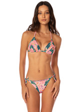 Maaji Women's Floral Shinning Bikini Bottom front view