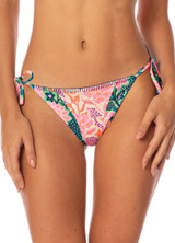 Maaji Women's Floral Shinning Bikini Bottom side view
