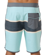 The O'Neill Men's Lennox Scallop 19 inch Boardshorts in Canal Blue