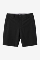 The O'Neill Men's Reserve Heather 21 inch Hybrid Shorts in Heather Black