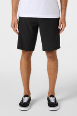 The O'Neill Men's Reserve Heather 21 inch Hybrid Shorts in Heather Black