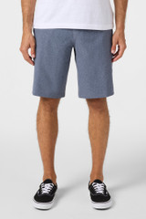 O'Neill Men's Reserve Heather Hybrid Shorts Heather Navy front view