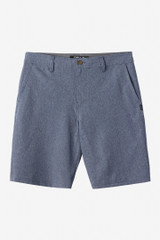 The O'Neill Men's Reserve Heather 21 inch Hybrid Shorts in Heather Navy