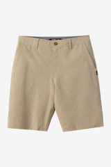 The O'Neill Men's Reserve Heather 21 inch Hybrid Shorts in Khaki