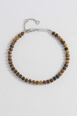 Bartlett London Gemstone Rondelle Bracelet The Bartlett London Men's Gemstone Rondelle Bracelet close-up