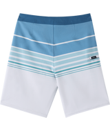 O'Neill Boys' Hyperfreak Heat Stripe 17" Boardshorts Fog front view