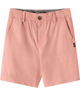 O'Neill Boy's Reserve Light Check 16" Hybrid Shorts Langoustino side view
