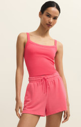 Z Supply Women's World Tour Rib Tank Top in Paloma