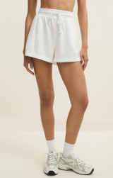Z Supply Women's Birdie Shorts White front detail