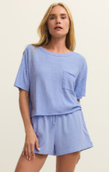 Z Supply Women's Everyday Pocket Tee in Barcelona Blue