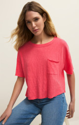 Z Supply Women's Everyday Pocket Tee in Paloma back view