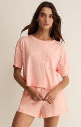 Z Supply Women's Everyday Pocket Tee in Bellini