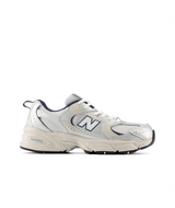 The New Balance Big Kids' 530 Sneakers in Summer Cloud and NB Navy