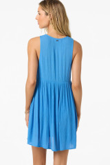 O'Neill Women's Teddy Coverup Dress in Blue detail view