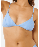 Rip Curl Women's Premium Surf Fixed Triangle Bikini Top  in Light Blue