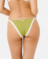 Rip Curl Women's Surf Stripe Cheeky Bikini Bottom in Green Olive