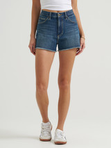 Lee Women's 3 Inch Cut Off Shorts Mid Cool Down back view