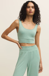 Z Supply Women's PJ Zoe Tank Bra flat lay