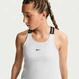 Nike Girls' Dri-Fit Tank Top in White front view