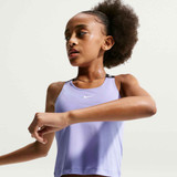 Nike Girls' Dri-Fit Tank Top in Light Thistle detail view