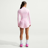 Nike Women's Tempo Flow Mid Rise Shorts in Pink Foam front view
