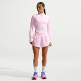 Nike Women's Tempo Flow Mid Rise Shorts in Pink Foam detail view