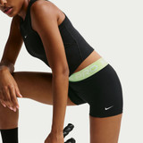 Nike Women's Pro 365 3" Shorts in Volt back view
