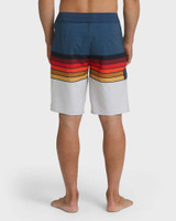 The Billabong Men's All Day Stripe Pro Boardshorts in Sunset Ocean