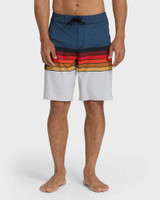 Billabong All Day Stripe Pro Boardshorts Sunset Ocean detail view