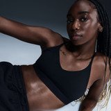 Nike Women's Indy Light Sports Bra in Black side view