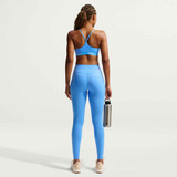 Nike Women's Indy Light Sports Bra in University Blue front view