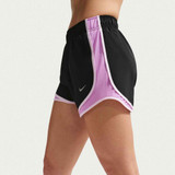 Nike Women's Tempo Shorts in Black/Magenta front view