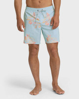 The Billabong Men's Seventy Three Layback Trunks in Dusty Blue