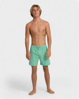 Billabong All Day Layback Trunks Lime Green front and back