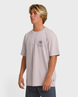 The Billabong Men's Portal Premium Short Sleeve T-Shirt in Dusty Purple