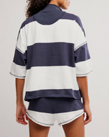 FP Movement Women's Retro Rugby Set in Midnight Navy