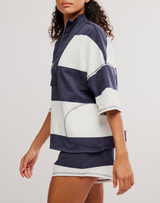 FP Movement Women's Retro Rugby Set in Midnight Navy