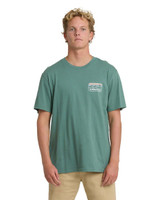 The Billabong Men's Runner Premium Short Sleeve Shirt in Sea Green