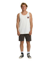 The Billabong Men's Crayon Wave Tank Top in Off White