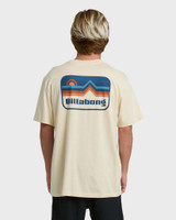 The Billabong Men's Range Adiv Premium Short Sleeve T-Shirt in Oatmeal