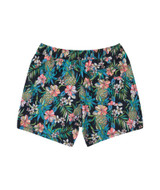 The SAXX Men's Oh Buoy 2N1 5" Volley Shorts in Pineapple Field-Black