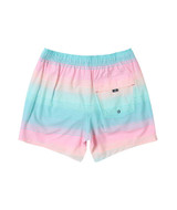 The SAXX Men's Oh Buoy 2N1 5" Volley Shorts in Hazy Stripe-Aqua