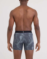 SAXX Men's Smooth Flex Boxer Briefs Smoke Camo Deep Navy front view