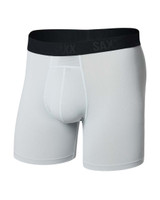 SAXX Men's Smooth Flex Boxer Briefs Pearl Grey front view